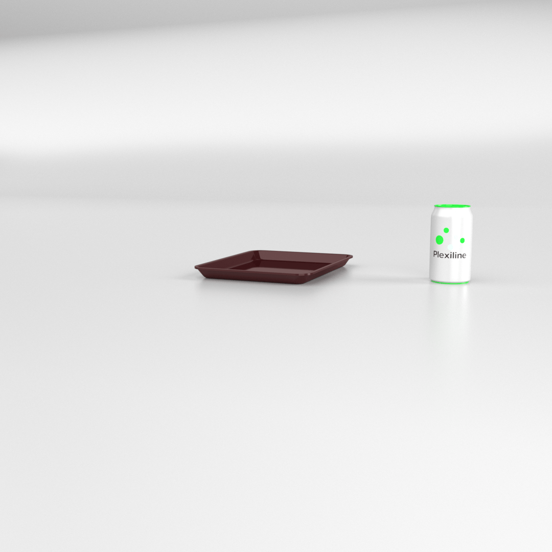 PLATEAU GASTRO 1/5 20 (265 X 200 X 20 MM) BORDEAUX