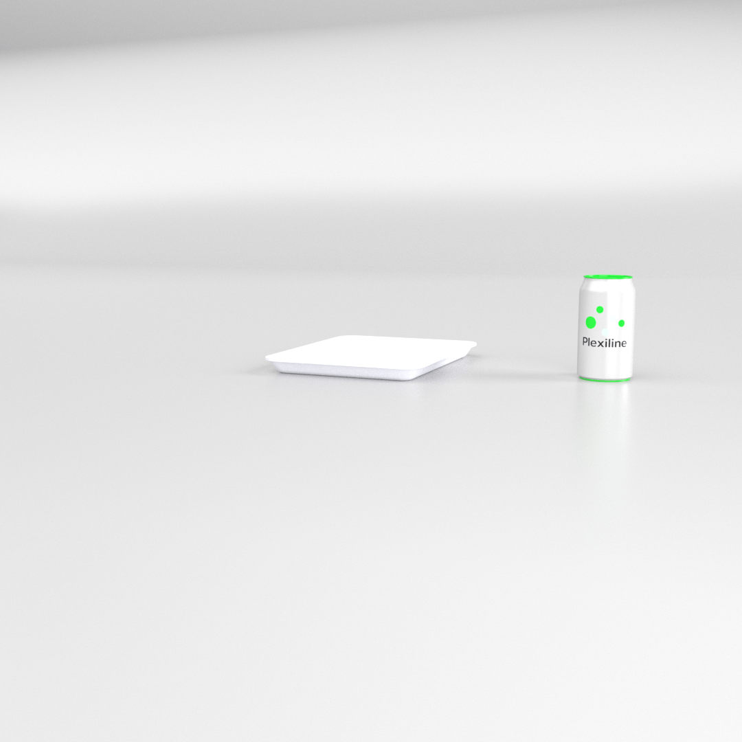 PLATEAU GASTRO 1/5 20 (265 X 200 X 20 MM) BLANC SMOKE
