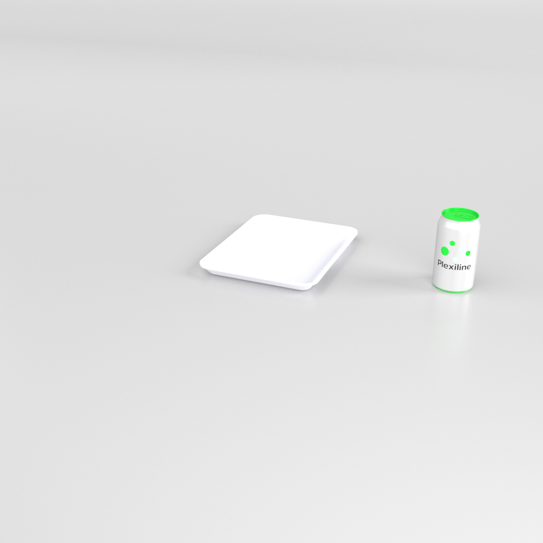 PLATEAU GASTRO 1/5 20 (265 X 200 X 20 MM) BLANC SMOKE