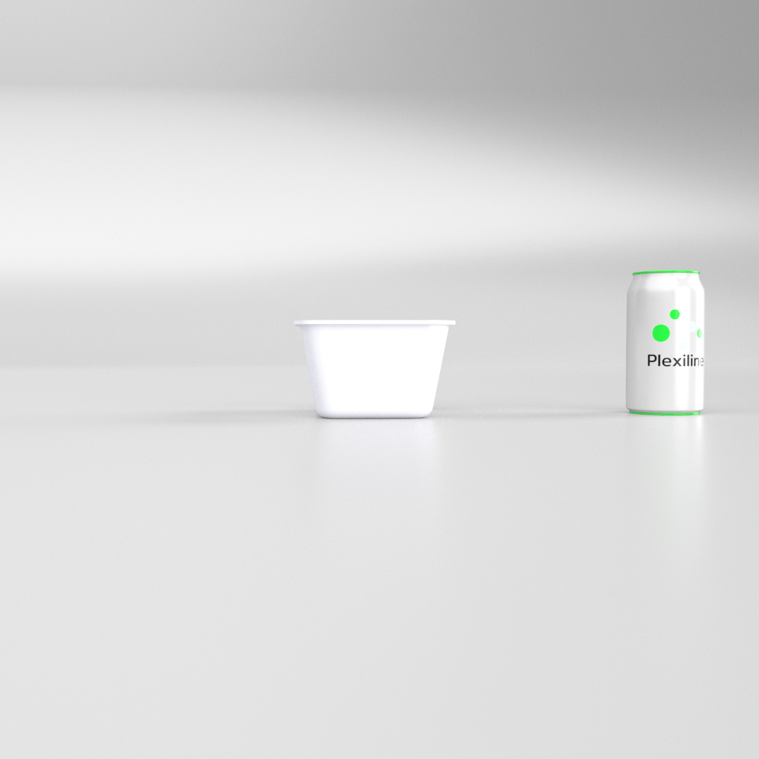 PLATEAU GASTRO 1/8 80 (132 X 162 X 80 MM) BLANC SMOKE