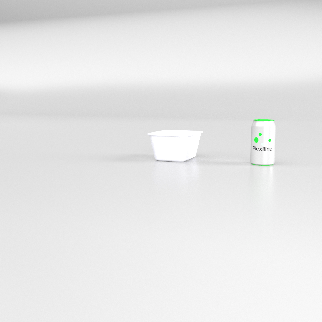 PLATEAU GASTRO 1/8 80 (132 X 162 X 80 MM) BLANC SMOKE