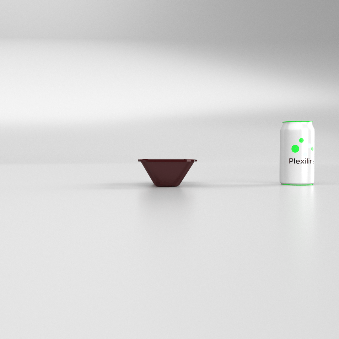 PLATEAU GASTRO 1/9 50 (176 X 108 X 50 MM) BORDEAUX