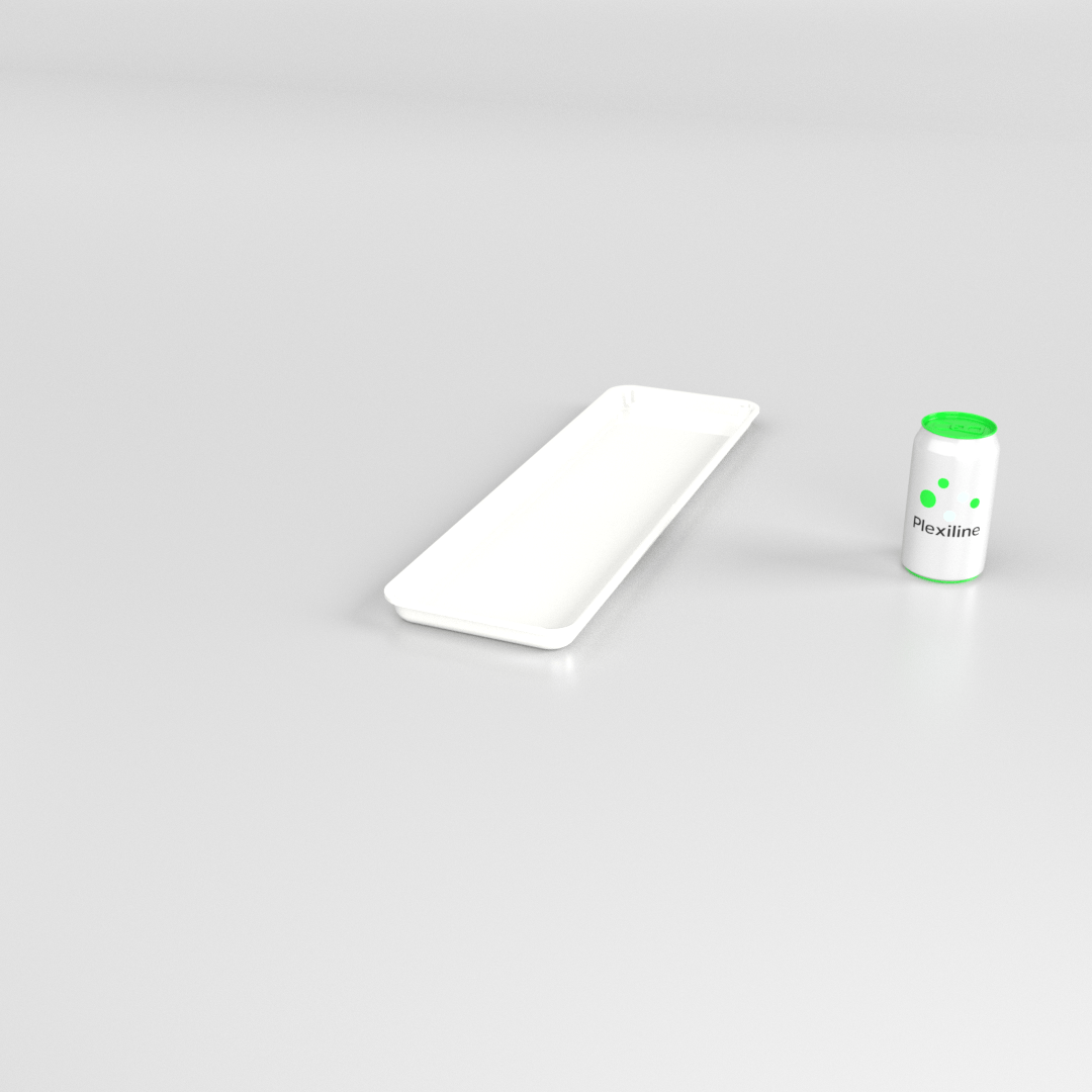PLATEAU GASTRO 2/4 20 (530 X 162 X 20 MM) BLANC