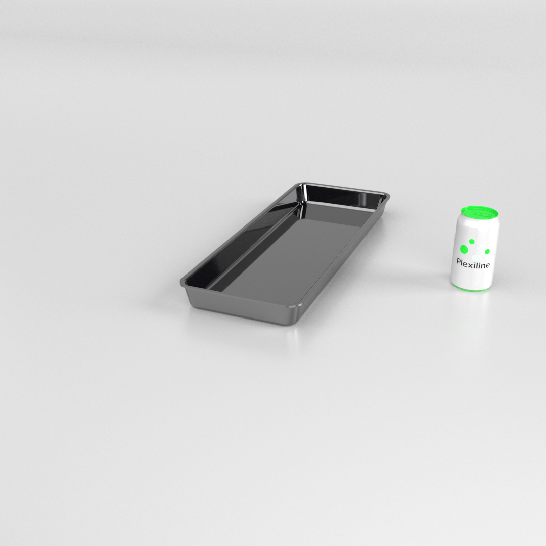 PLATEAU GASTRO 2/5 40 (530 X 200 X 40 MM) NOIR