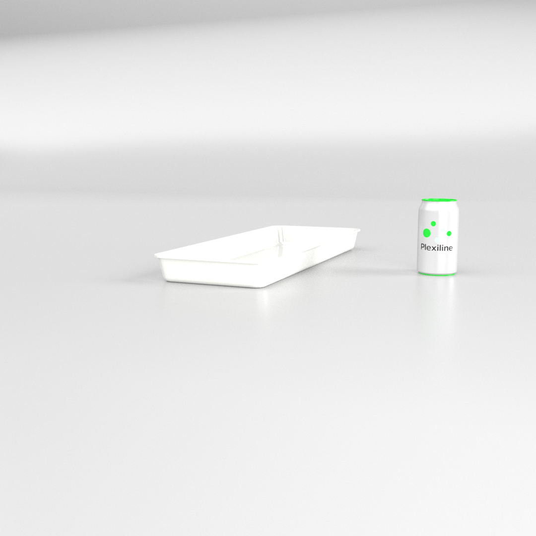PLATEAU GASTRO 2/5 40 (530 X 200 X 40 MM) BLANC