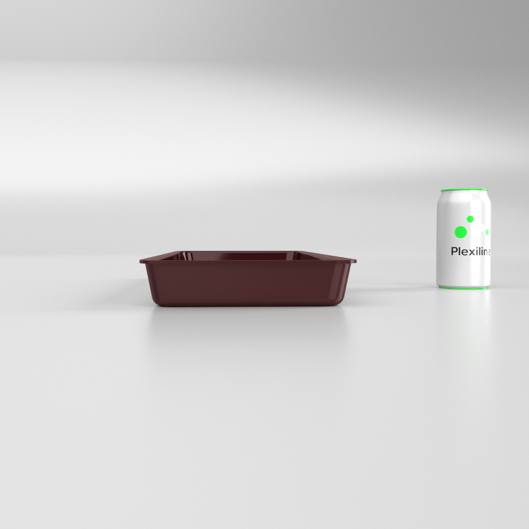 PLATEAU GASTRO 2/5 40 (530 X 200 X 40 MM) BORDEAUX