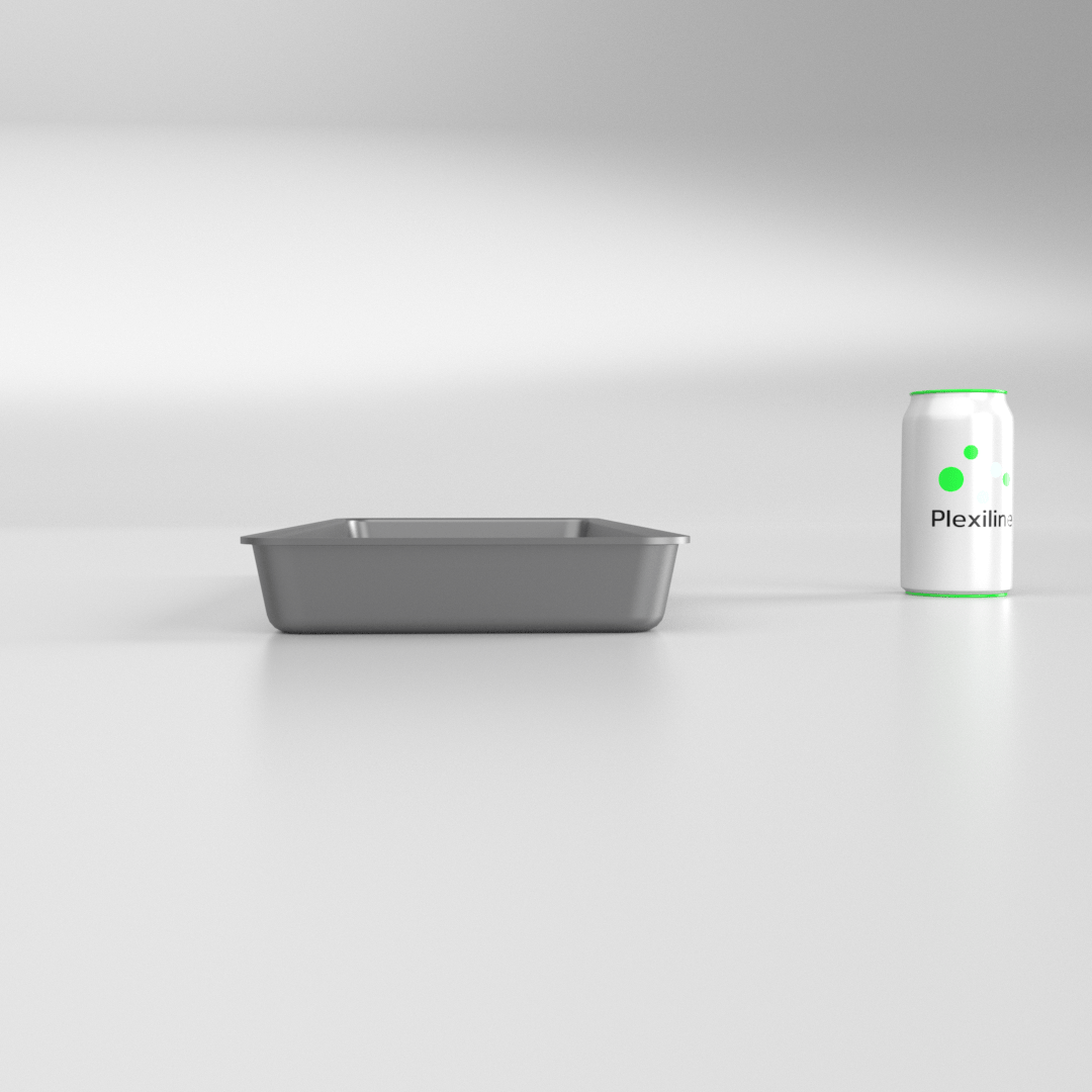 PLATEAU GASTRO 2/5 40 (530 X 200 X 40 MM) DARK SMOKE