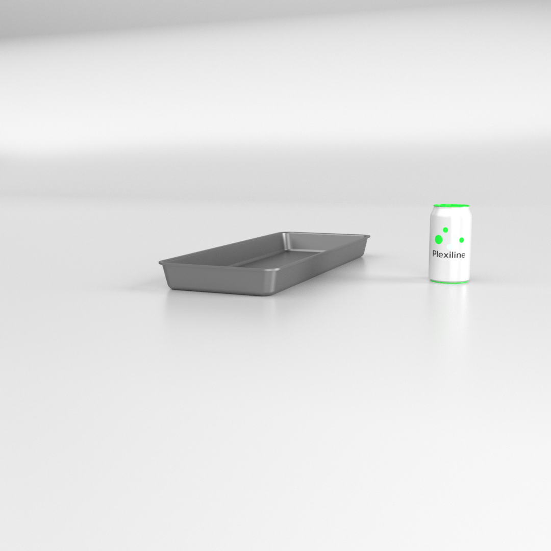 PLATEAU GASTRO 2/5 40 (530 X 200 X 40 MM) DARK SMOKE