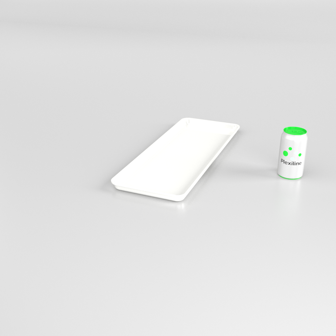 PLATEAU GASTRO 2/5 20 (530 X 200 X 20 MM) BLANC