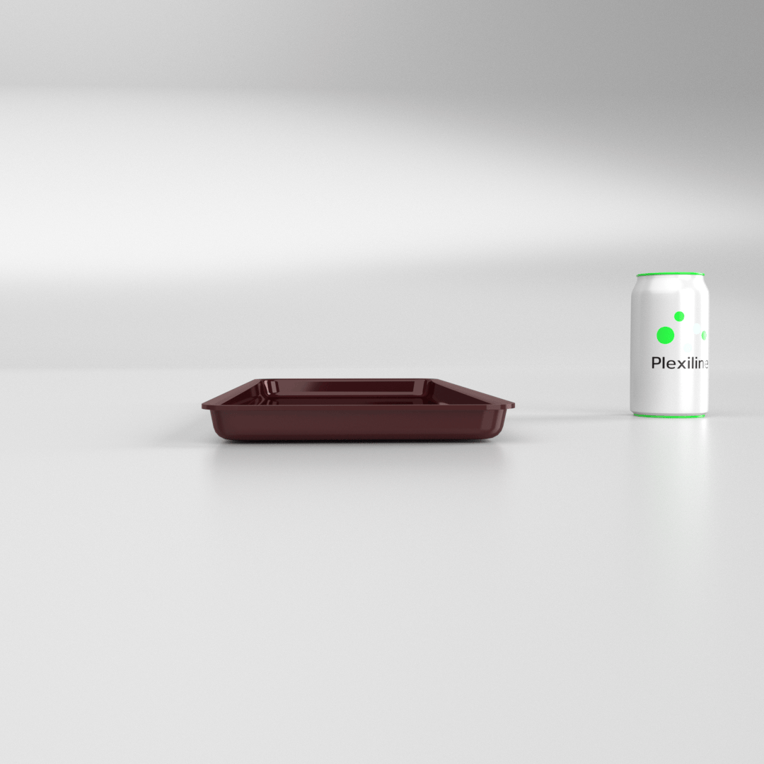 PLATEAU GASTRO 2/5 20 (530 X 200 X 20 MM) BORDEAUX