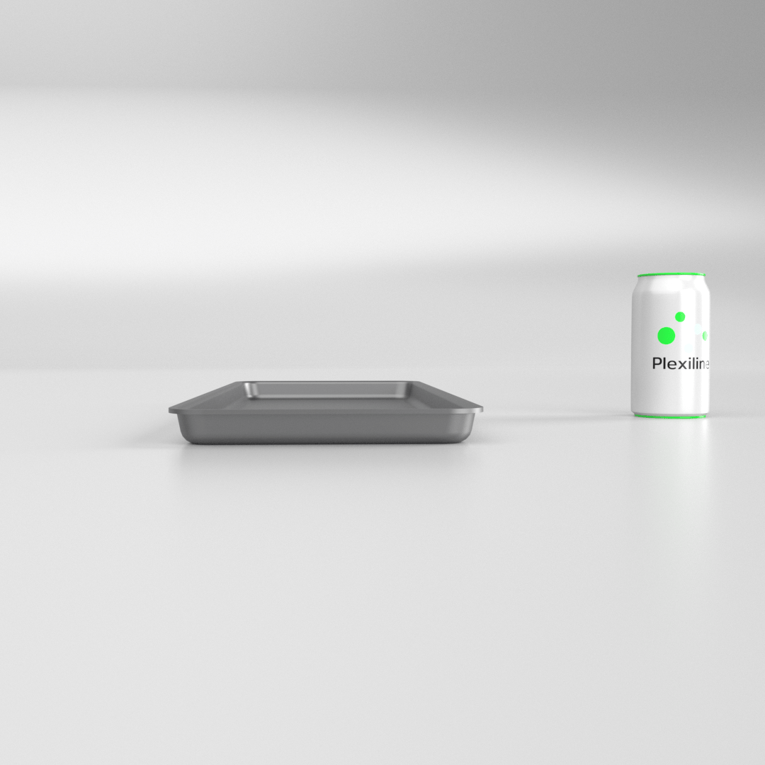 PLATEAU GASTRO 2/5 20 (530 X 200 X 20 MM) DARK SMOKE