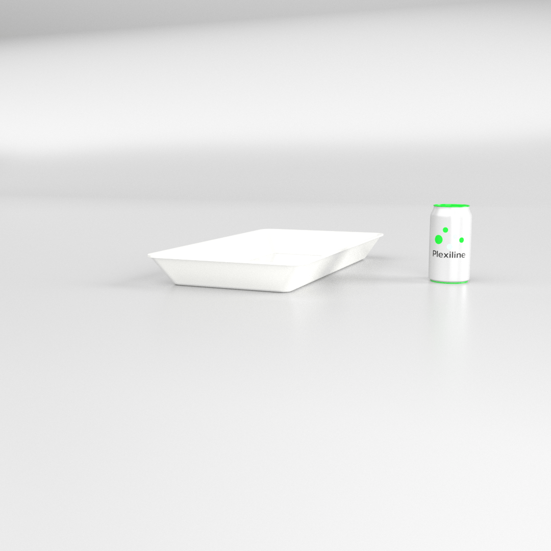 PLATEAU GASTRO 3/4 50 (487 X 265 X 50 MM) BLANC