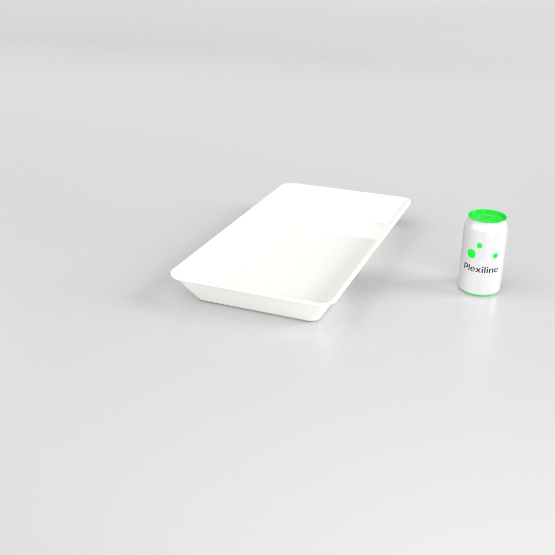 PLATEAU GASTRO 3/4 50 (487 X 265 X 50 MM) BLANC