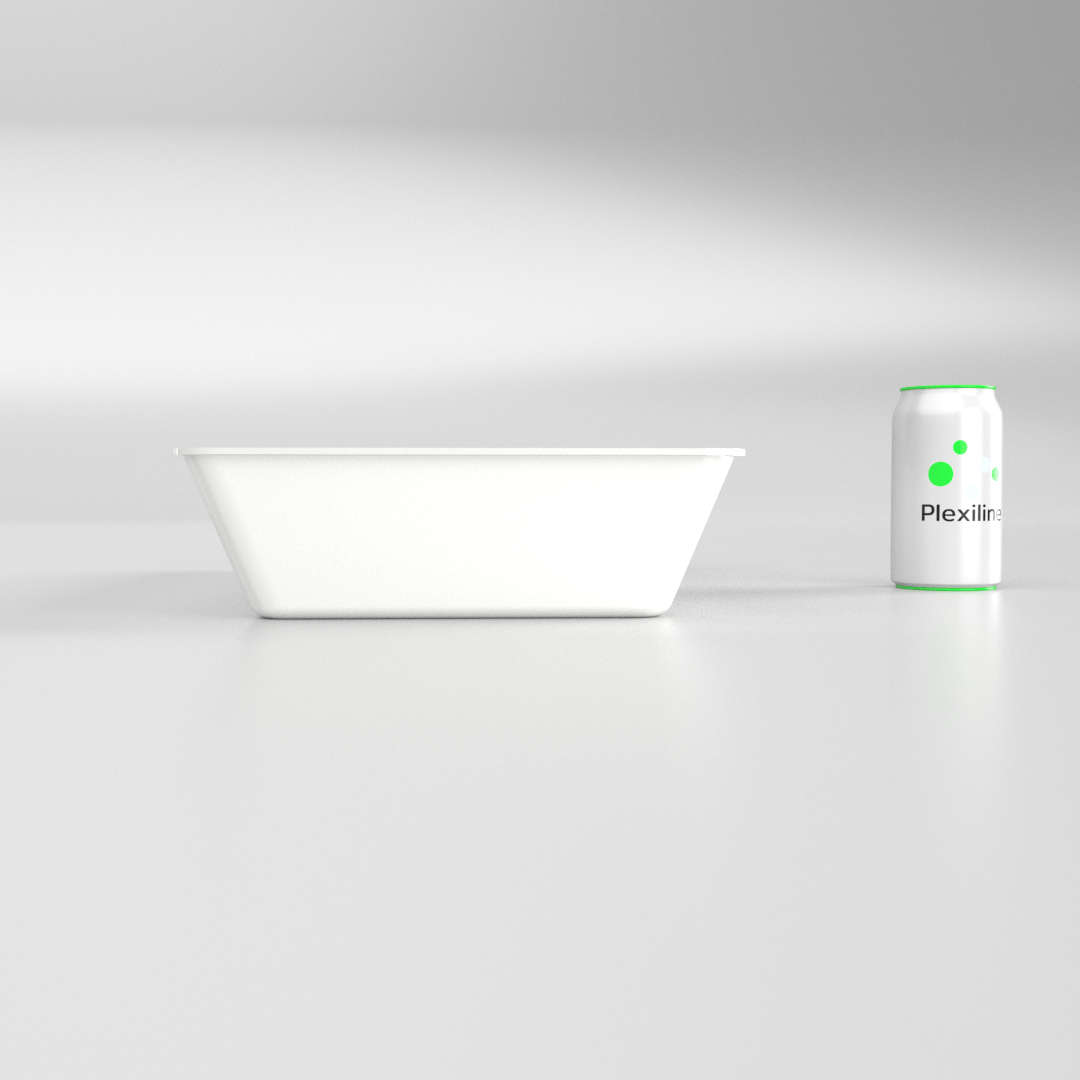 PLATEAU GASTRO 3/4 80 (487 X 265 X 80 MM) BLANC