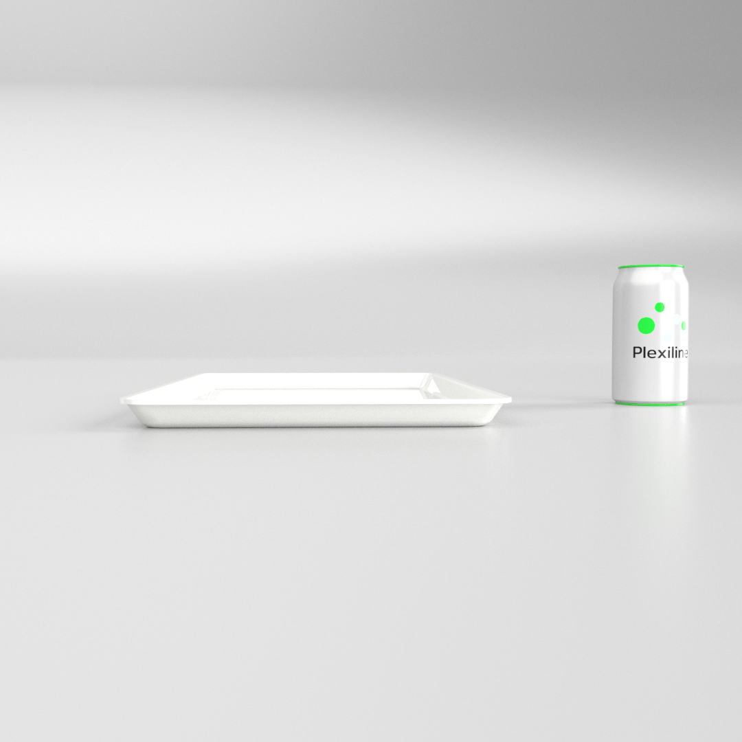 PLATEAU GASTRO 3/4 20 (487 X 265 X 20 MM) BLANC