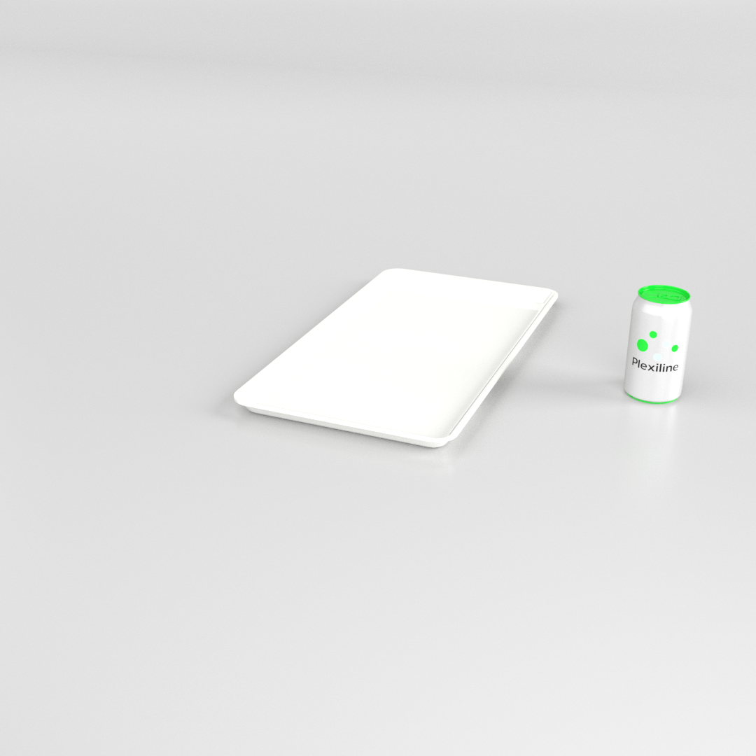 PLATEAU GASTRO 3/4 20 (487 X 265 X 20 MM) BLANC