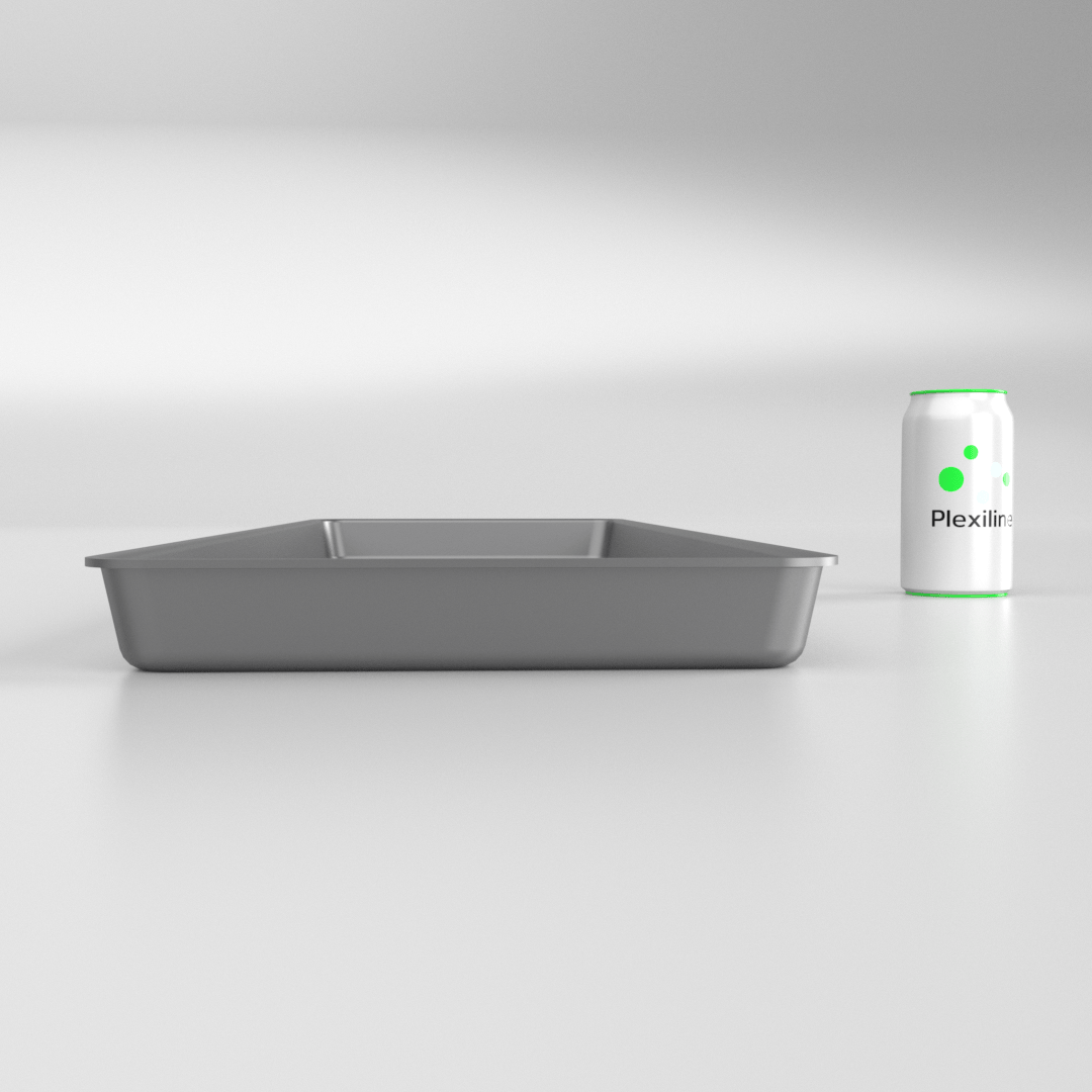 PLATEAU GASTRO 5/4 40 (810 x 265 X 40 MM) DARK SMOKE