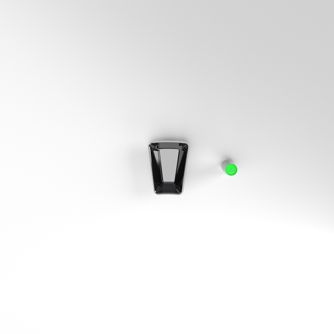 PLATEAU PETALE 80 MM – NIVEAU 1 – 15 DEG NOIR