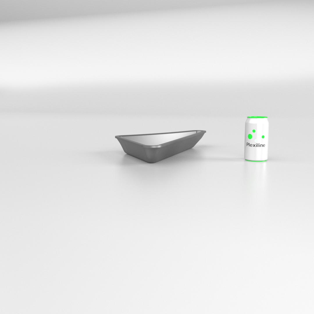 TRIANGLE PETALE DROIT 50 MM DARK SMOKE