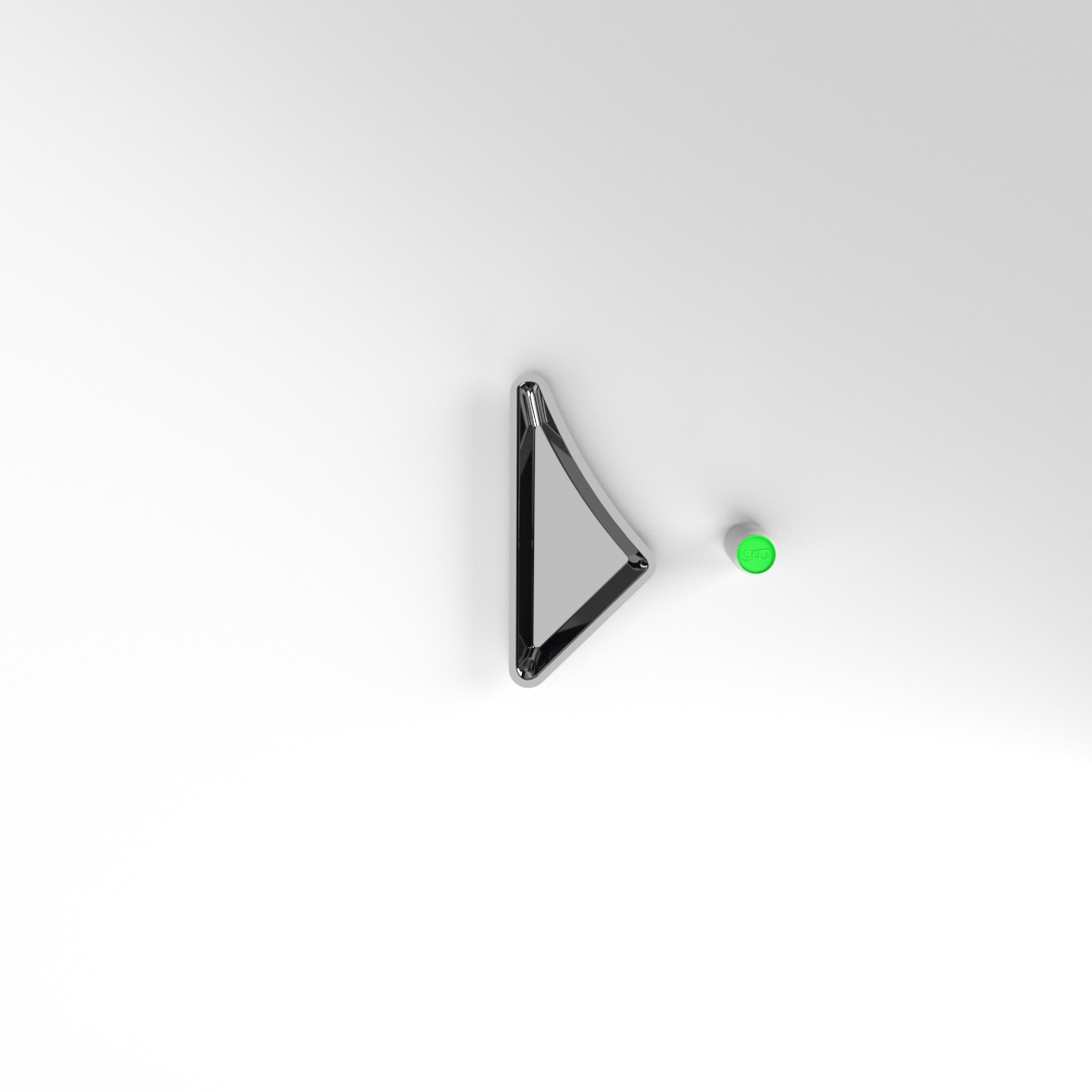 TRIANGLE PETALE GAUCHE 50 MM NOIR