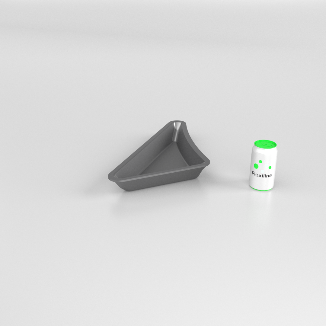 TRIANGLE PETALE GAUCHE 50 MM DARK SMOKE