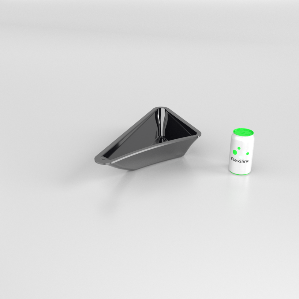 TRIANGLE PETALE DROIT 80 MM NOIR TRIANGLE PETALE DROIT 80 MM NOIR