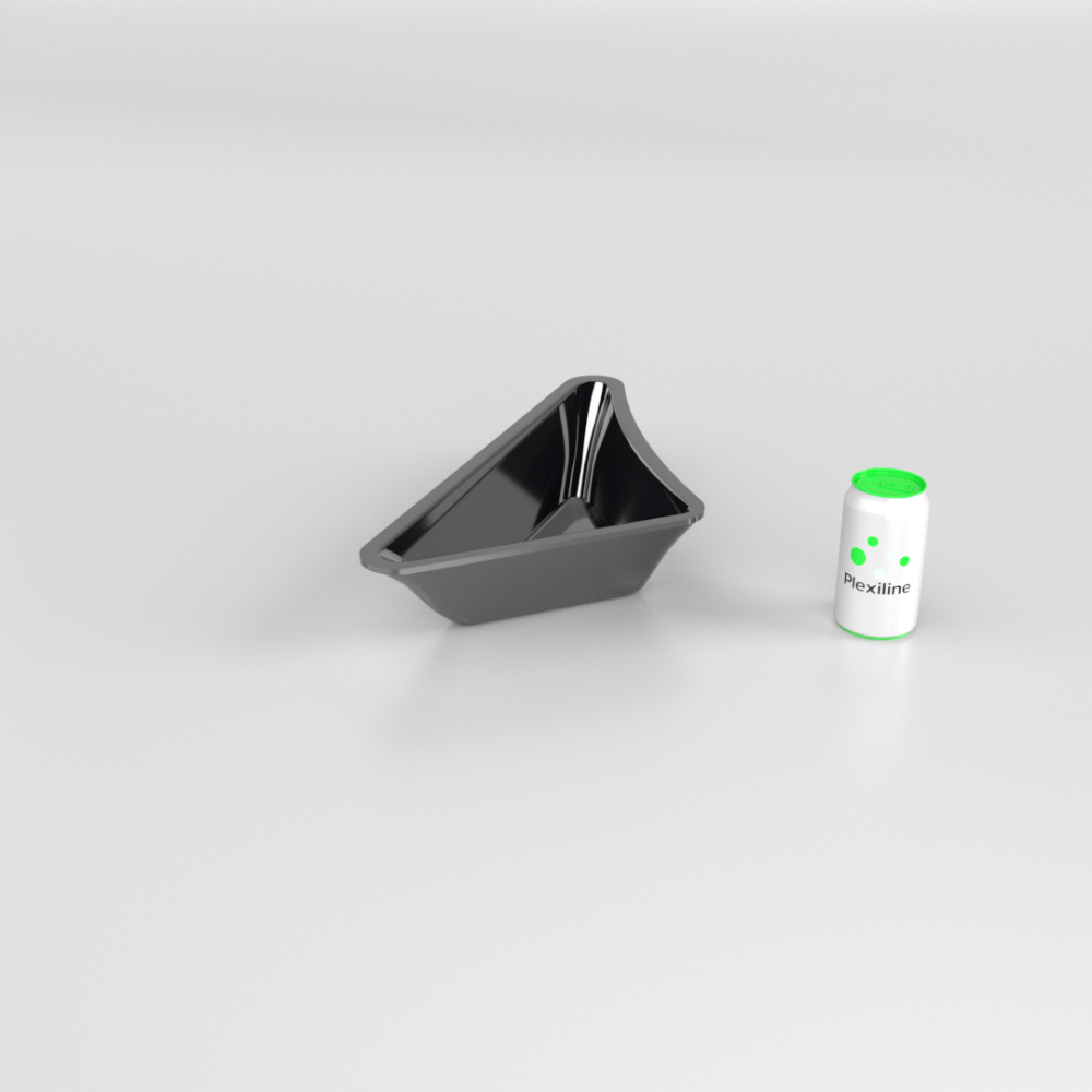 TRIANGLE PETALE GAUCHE 80 MM NOIR TRIANGLE PETALE GAUCHE 80 MM NOIR