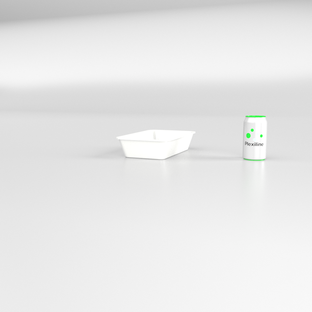 PLATEAU 280 X 170 X 060 MM BLANC