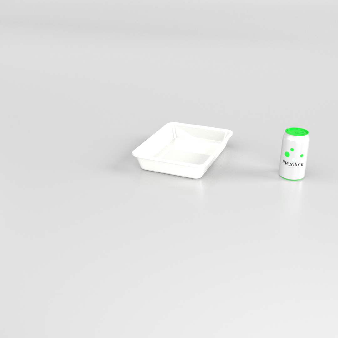 PLATEAU 280 X 210 X 050 MM BLANC
