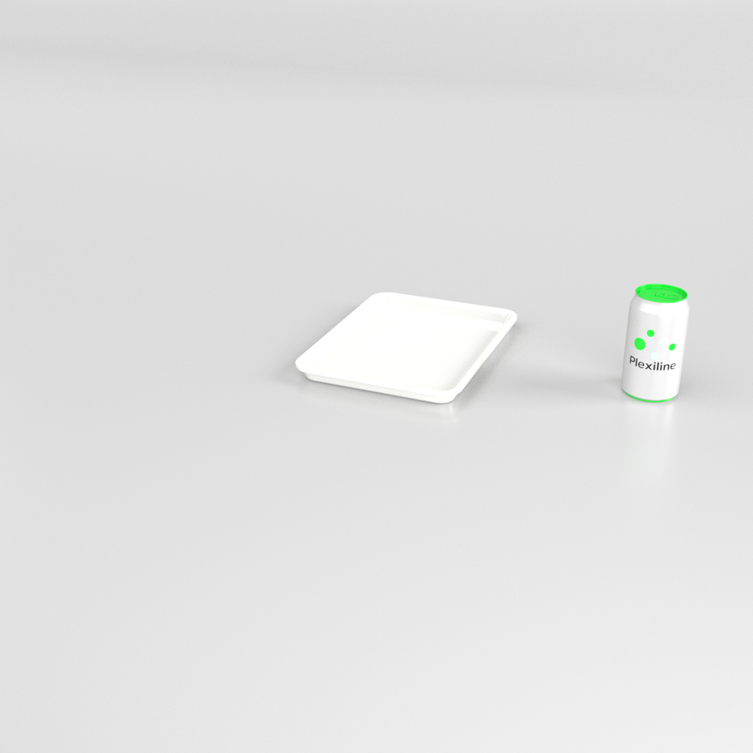 PLATEAU 280 X 210 X 020 MM BLANC