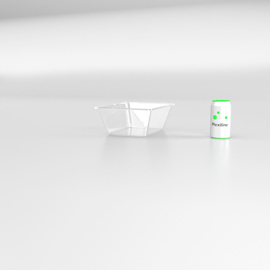 PLATEAU 280 X 210 X 100 MM TRANSPARENT