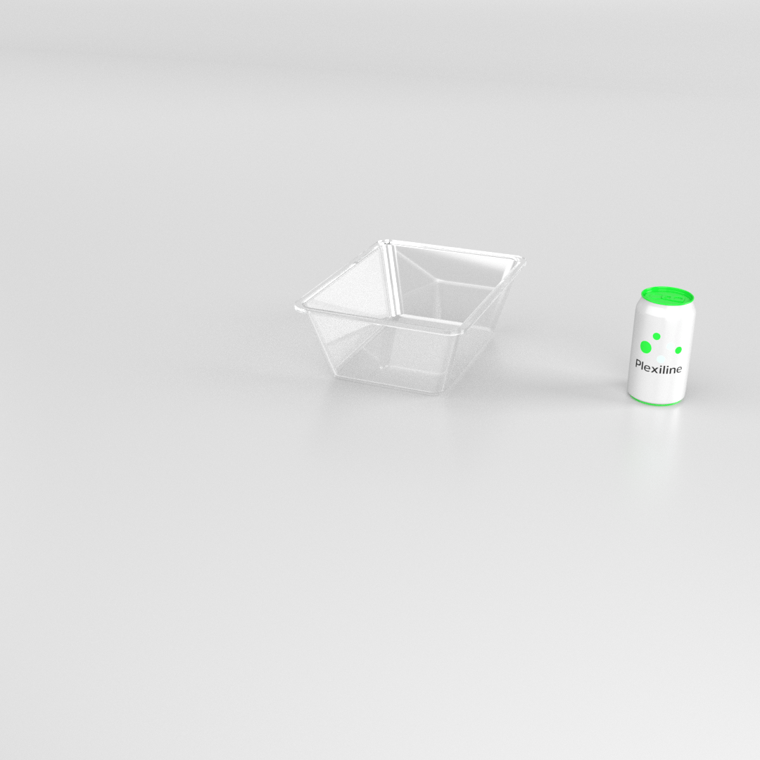 PLATEAU 280 X 210 X 100 MM TRANSPARENT