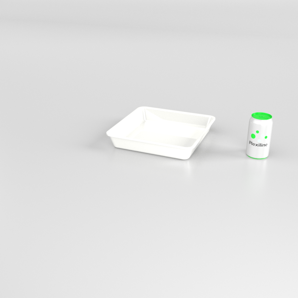 PLATEAU 280 X 280 X 050 MM BLANC PLATEAU 280 X 280 X 050 MM BLANC