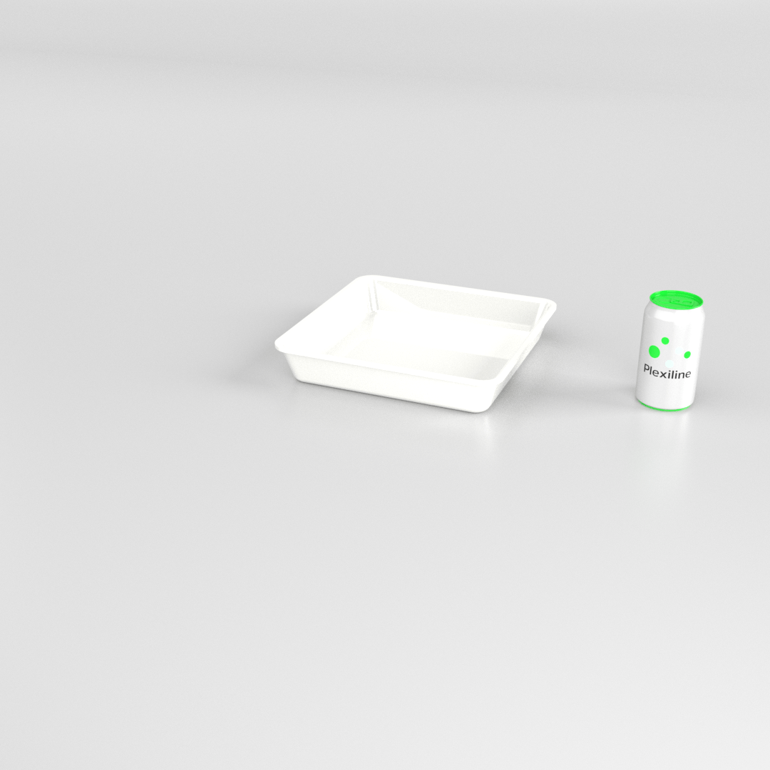 PLATEAU 280 X 280 X 050 MM BLANC
