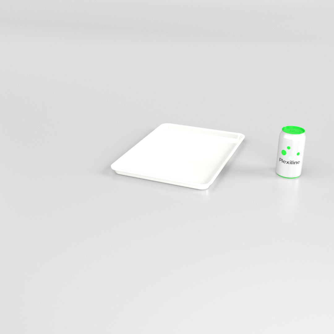 PLATEAU 380 X 280 X 020 MM BLANC