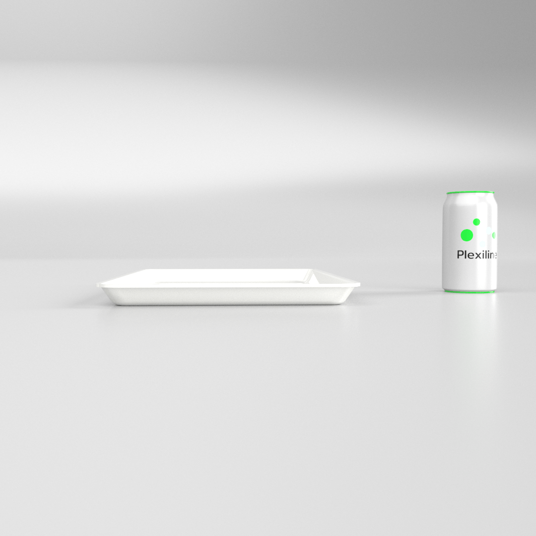 PLATEAU 425 X 265 X 020 MM BLANC (B12)