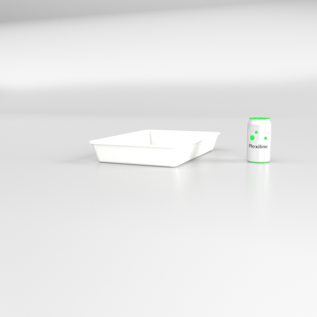 PLATEAU 420 X 280 X 060 MM BLANC