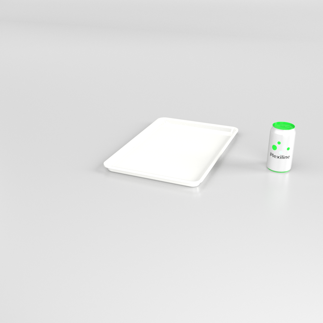 PLATEAU 420 X 280 X 020 MM BLANC
