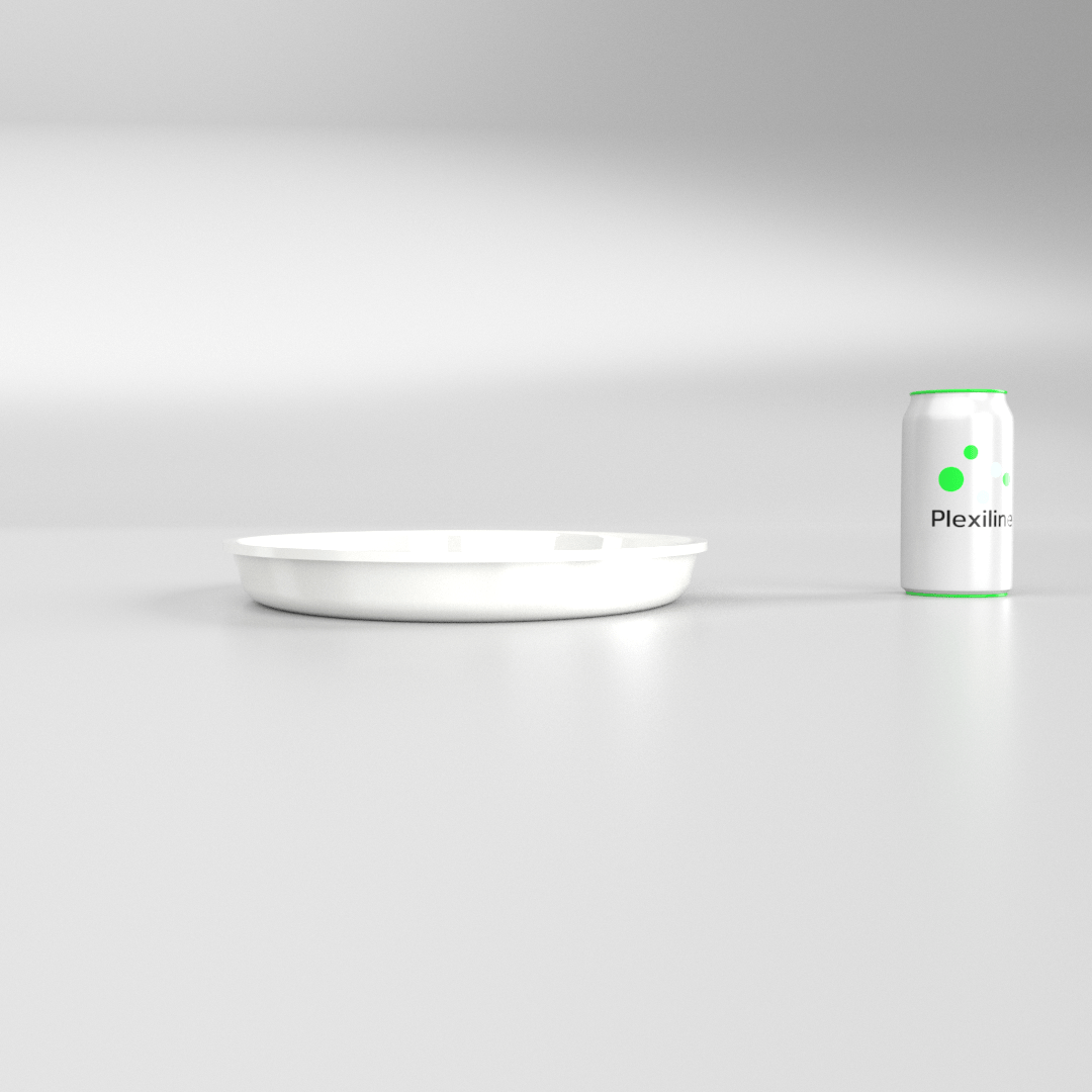 PLATEAU OVAL 420 X 270 X 30 MM BLANC