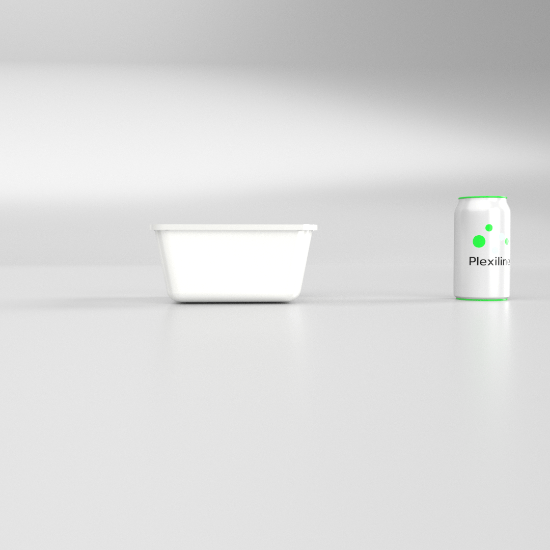 PLATEAU 180 X 180 X 080 MM BLANC