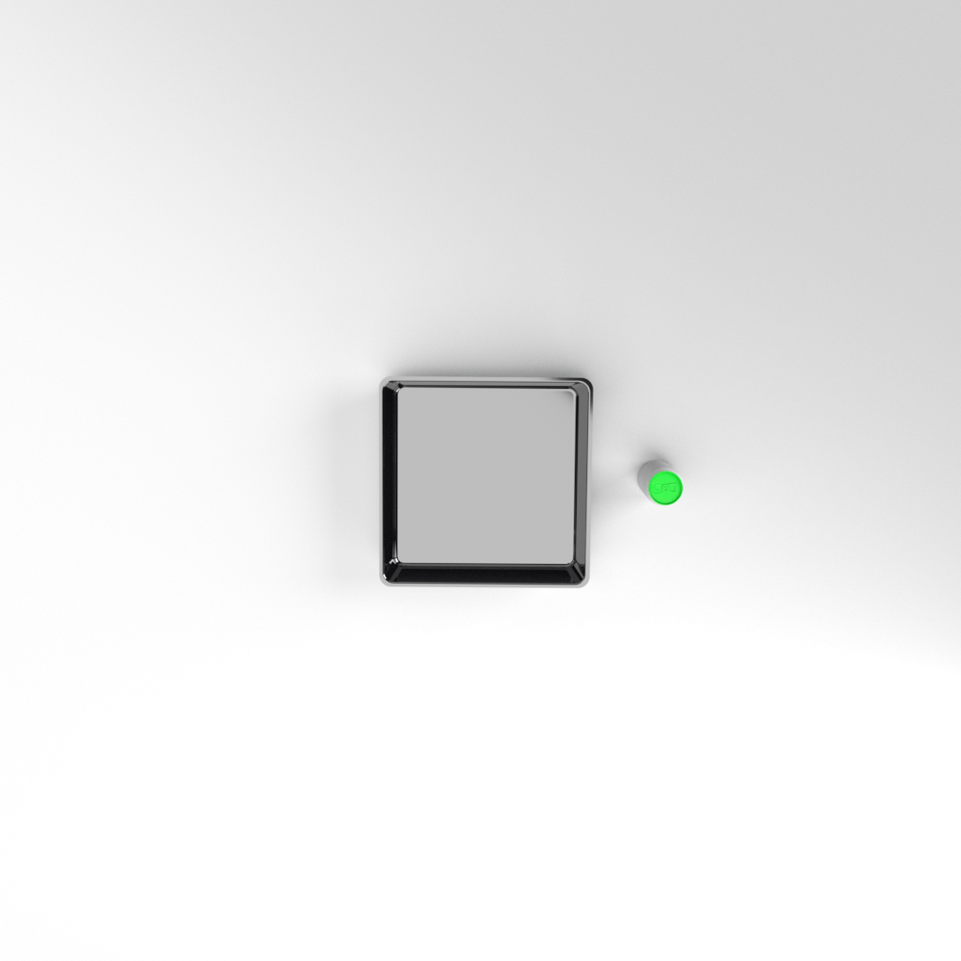 PLATEAU 360 X 360 X 080 MM NOIR