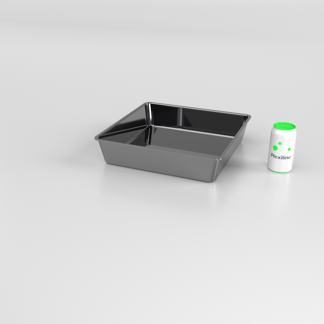 PLATEAU 360 X 360 X 080 MM NOIR