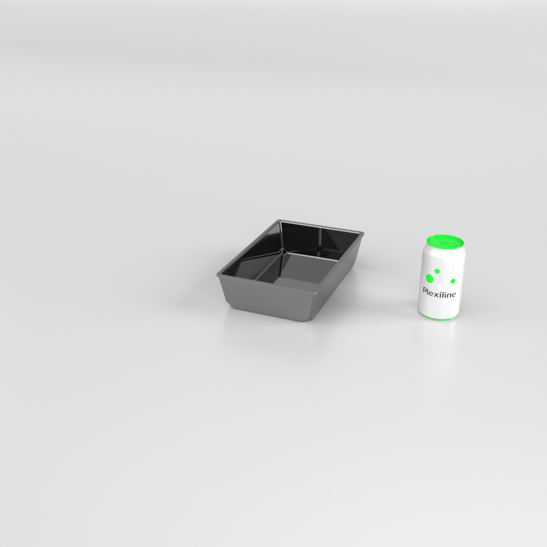 PLATEAU 265 X 170 X 060 MM NOIR (BARBECUE)