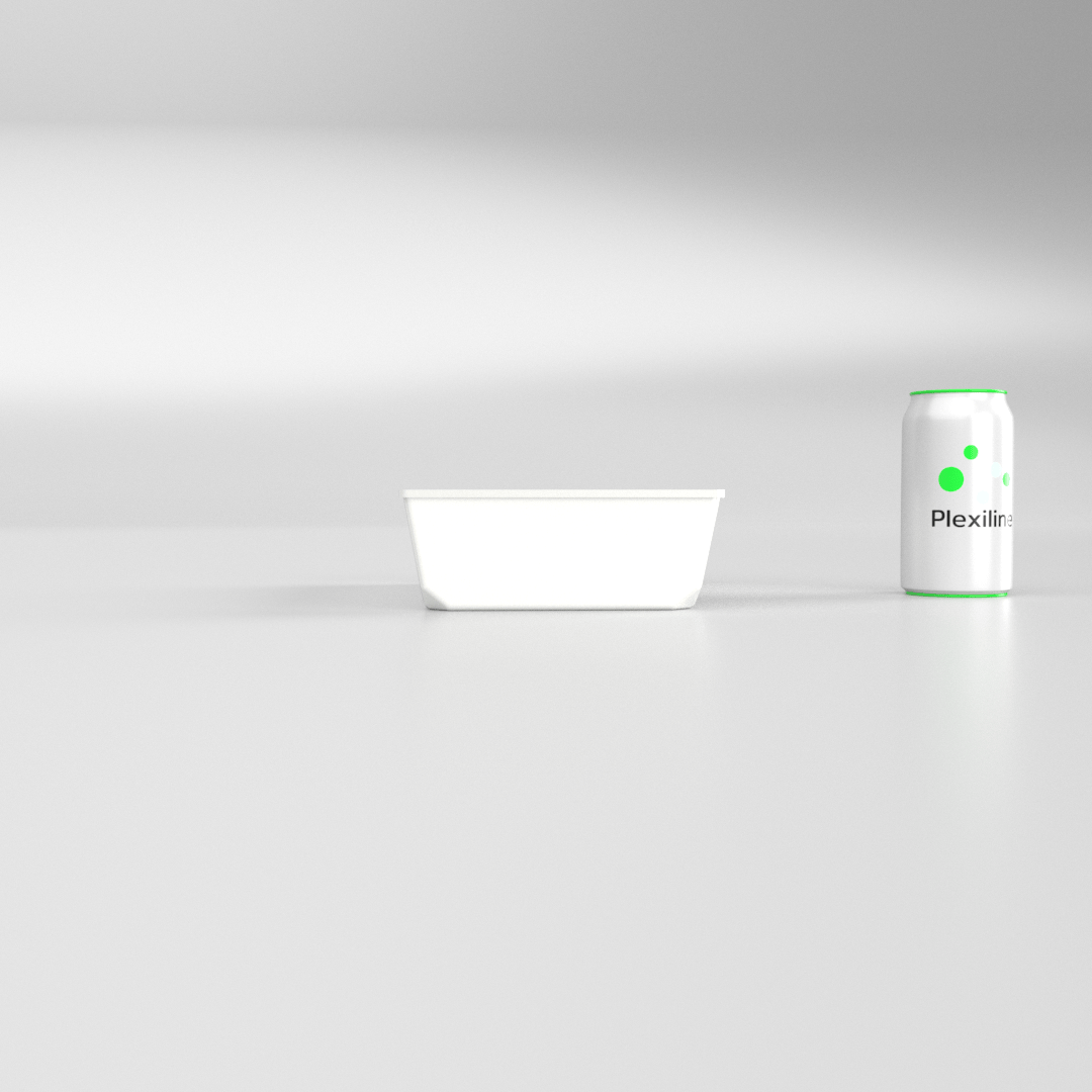 PLATEAU 265 X 170 X 060 MM BLANC (BARBECUE)