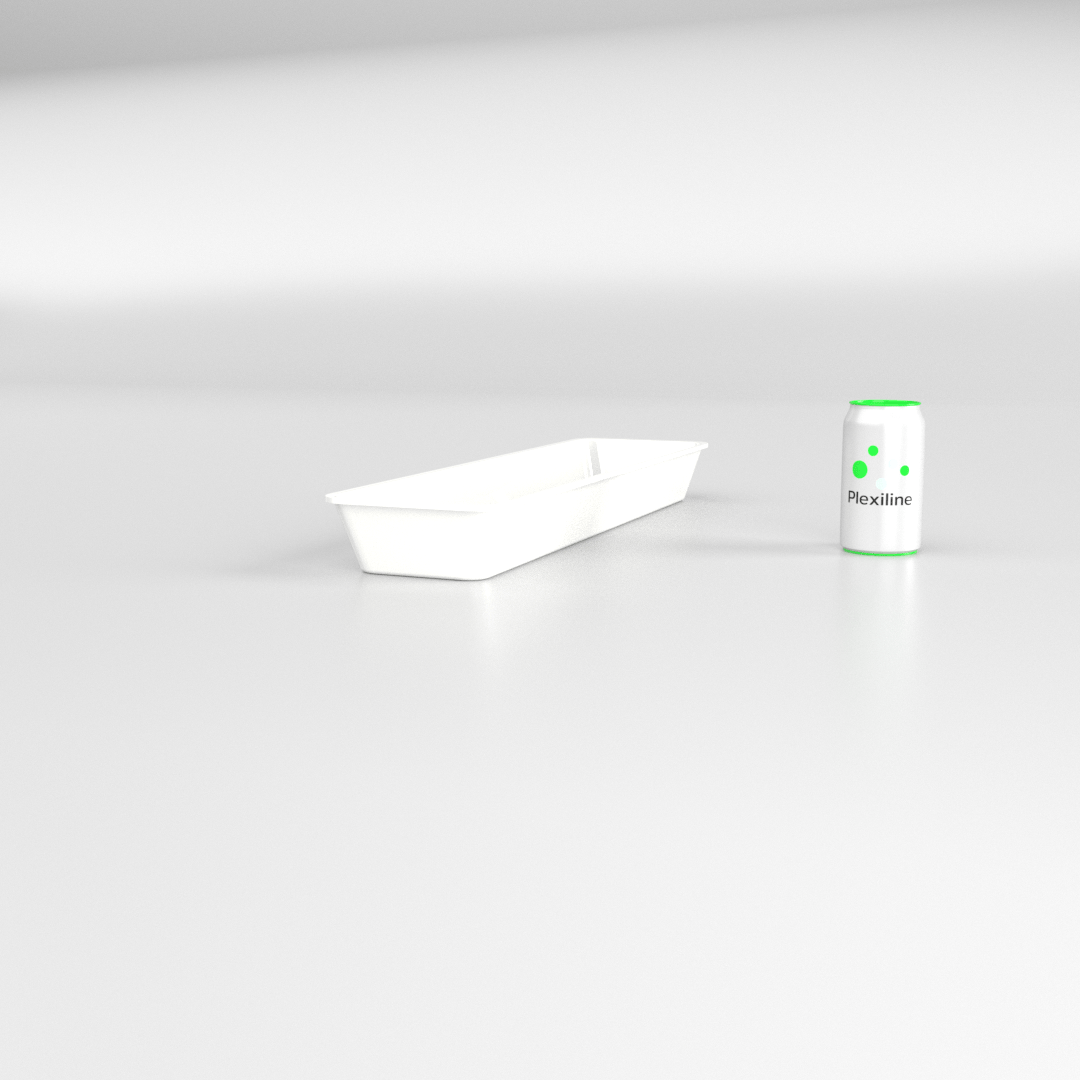PLATEAU 560 X 140 X 050 MM BLANC