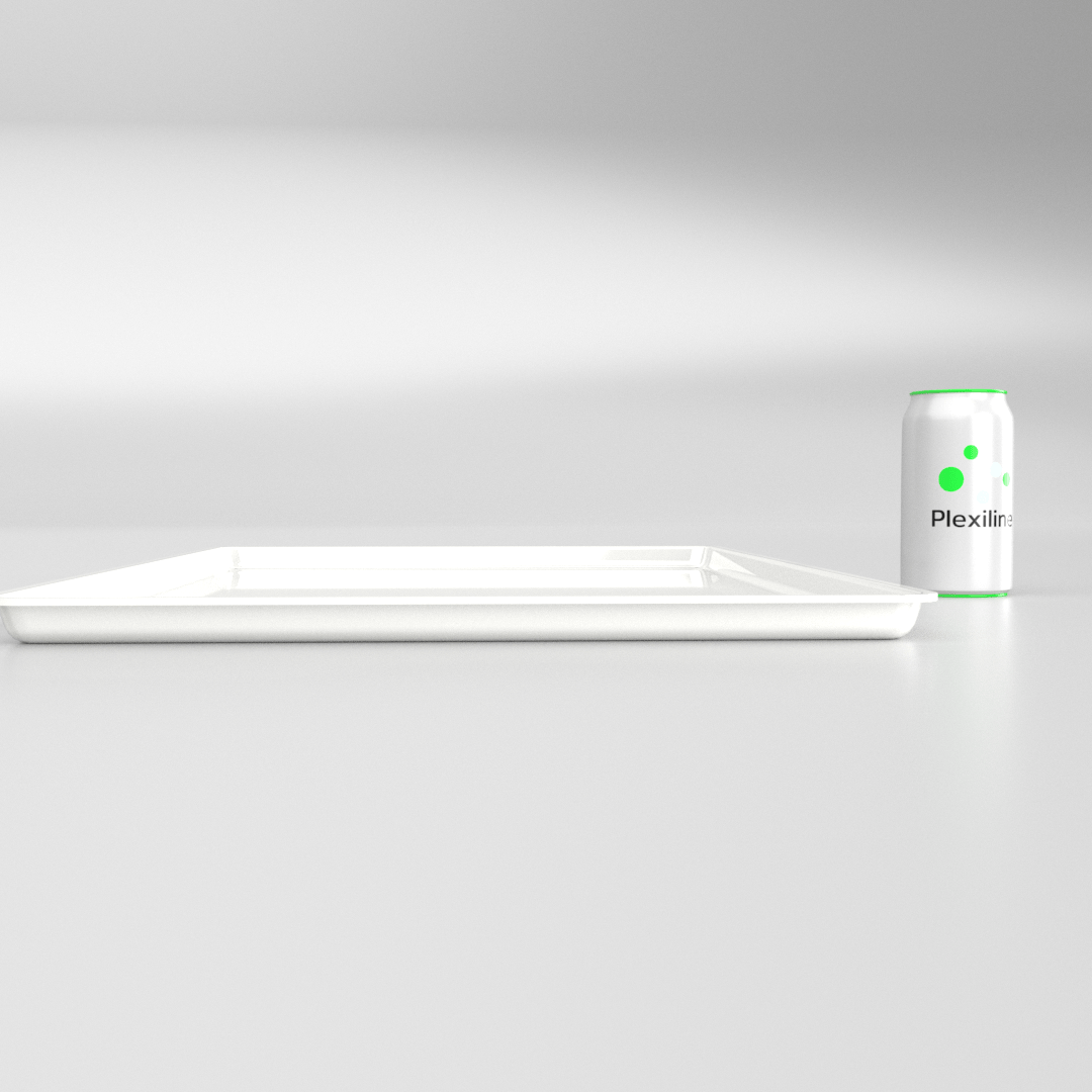 PLATEAU 600 X 400 X 020 MM BLANC