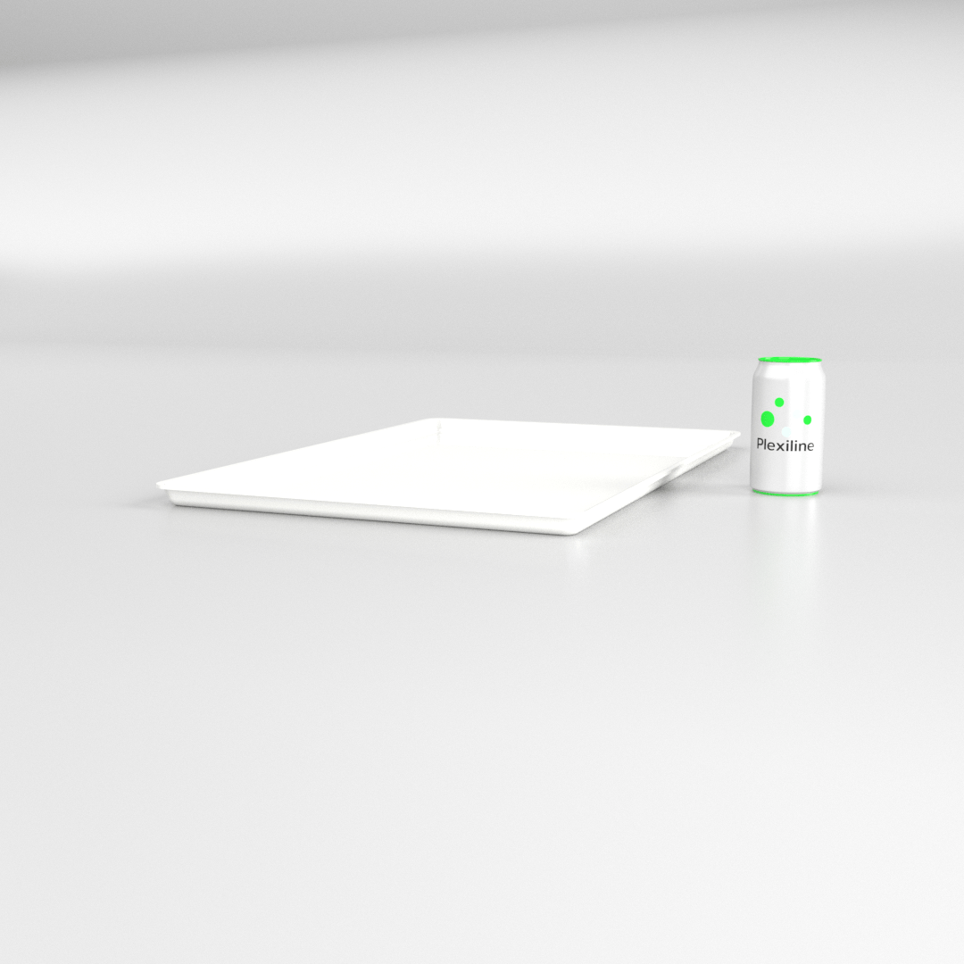 PLATEAU 600 X 400 X 020 MM BLANC