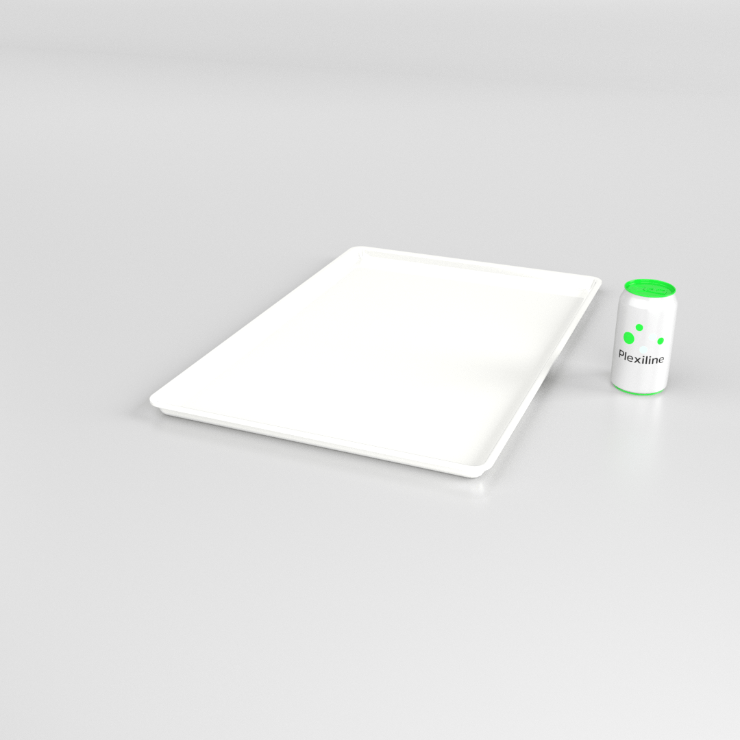 PLATEAU 600 X 400 X 020 MM BLANC
