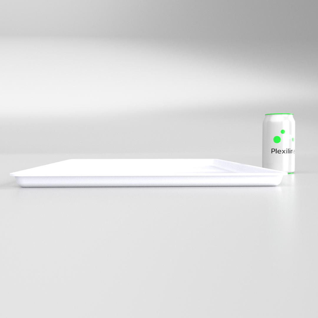 PLATEAU 600 X 400 X 020 MM BLANC SMOKE
