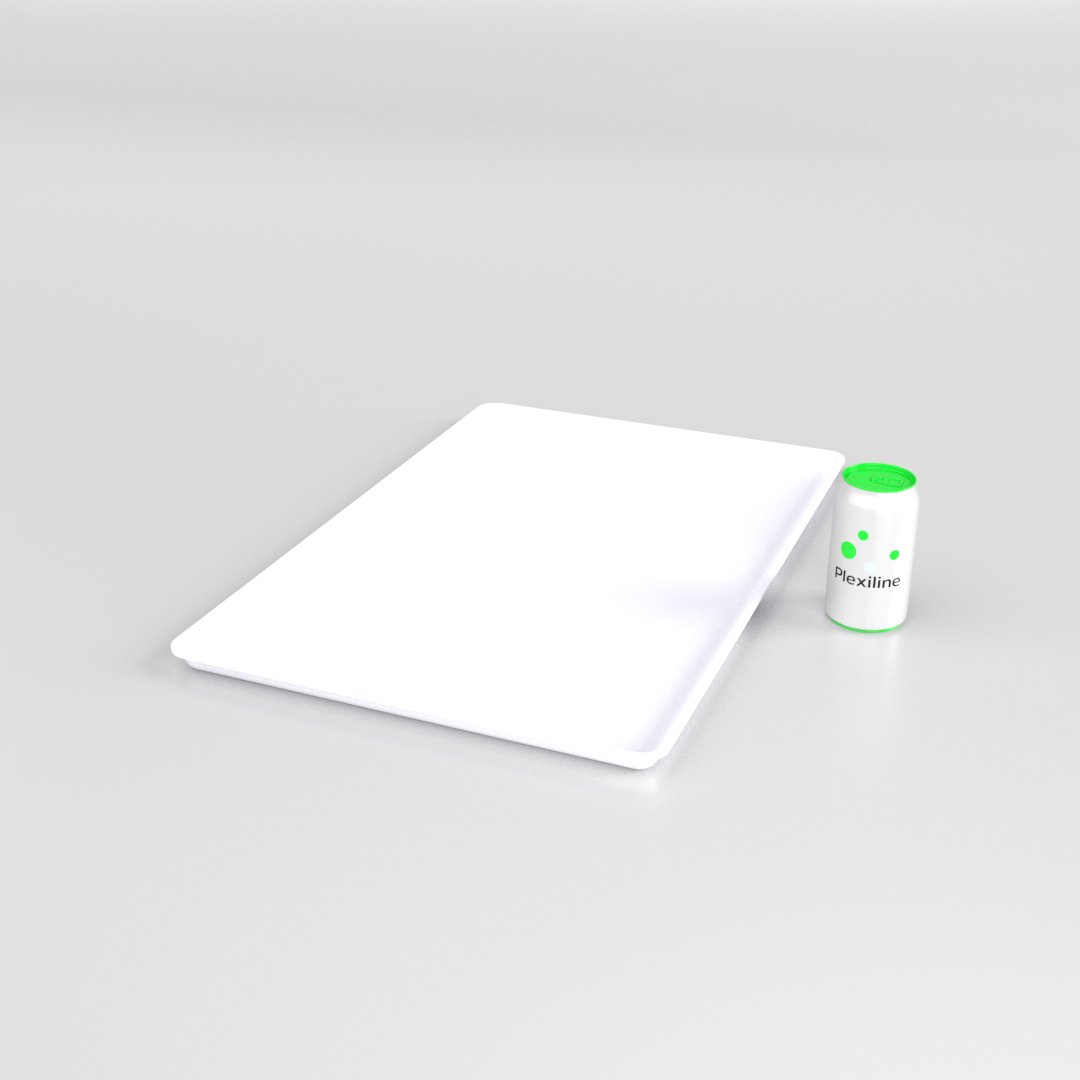 PLATEAU 600 X 400 X 020 MM BLANC SMOKE